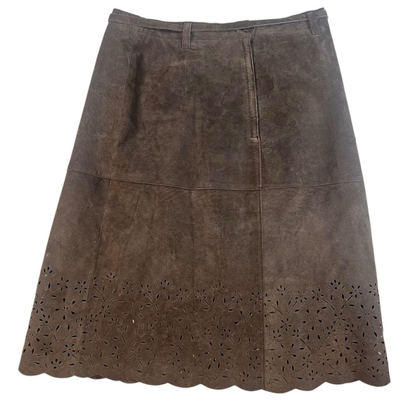 ISAAC MIZRAHI for Target | Suede Leather Skirt Size 6 - Picture 4 of 10
